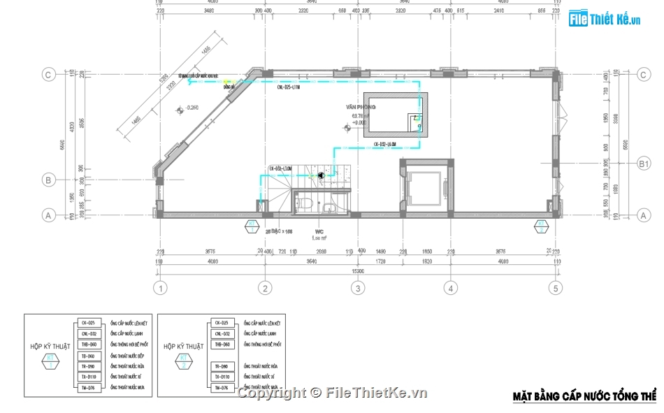 Nhà phố 6 tầng 15.3x5.59m,M&E nhà phố 6 tầng,bản vẽ điện nước,nhà phố tân cổ điển