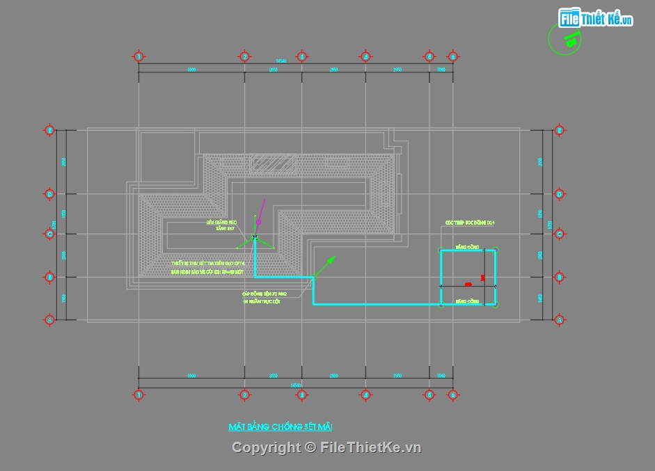 Autocad điện nước,Bản vẽ điện nước,Bản vẽ điện nước Villa 3 tầng,Thiết kế điện nước villa