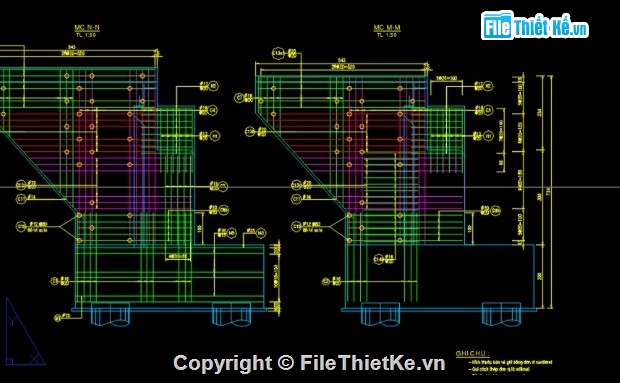 Bản vẽ 3D mố chữ U nghiêng trục,Bản vẽ AutoCAD mố chữ U cầu chéo,Bản vẽ mố BTCT chữ U chéo