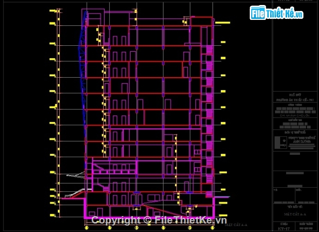 Bản vẽ ngân hàng BIDV Chợ Lớn (11.5x29mx10T),Bản vẽ ngân hàng BIDV,Phương án thiết kế ngân hàng BIDV,bản vẽ ngân hàng BIDV cao 10 tầng