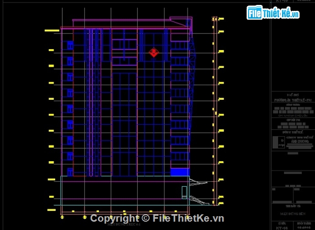 Bản vẽ ngân hàng BIDV Chợ Lớn (11.5x29mx10T),Bản vẽ ngân hàng BIDV,Phương án thiết kế ngân hàng BIDV,bản vẽ ngân hàng BIDV cao 10 tầng