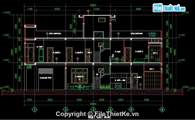 nhà phố 2 tầng,nhà phố 2 tầng 5x20m,bản vẽ nhà 2 tầng,nhà phố kt 5x20m,biệt thự 2 tầng