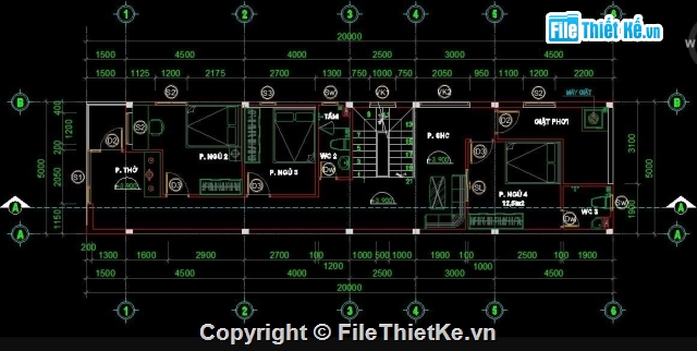 nhà phố 2 tầng,nhà phố 2 tầng 5x20m,bản vẽ nhà 2 tầng,nhà phố kt 5x20m,biệt thự 2 tầng