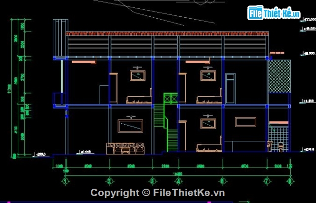 4 tầng,Bản vẽ,kết cấu,kiến trúc 2 tầng,kết cấu 2 tầng