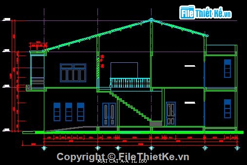 Bản vẽ nhà 2 tầng,Bản vẽ,Bản vẽ nhà,mặt bằng nhà