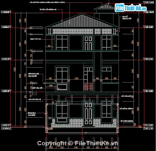 kiến trúc 3 tầng,Bản vẽ nhà phố,bản vẽ nhà 3 tầng đẹp,thiết kế mẫu nhà phố