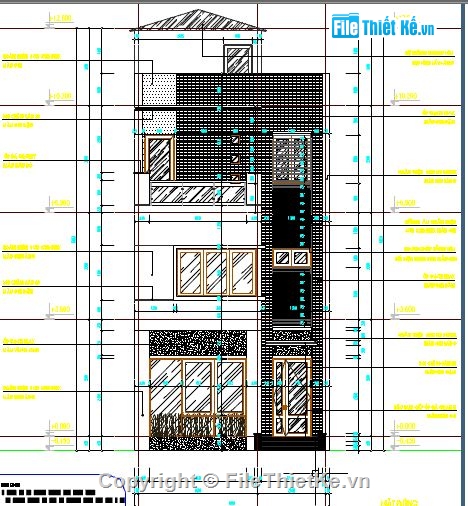 bản vẽ 3 tầng,nhà phố 3 tầng,nhà ở 3 tầng,nhà 3 tầng,Bản vẽ nhà 3 tầng