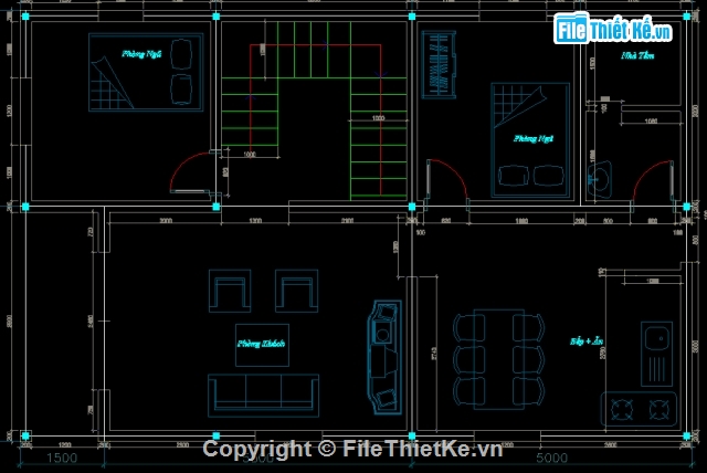 Bản vẽ,Bản vẽ nhà phố,Bản vẽ autocad,bản vẽ nhà 7.7 x 12m