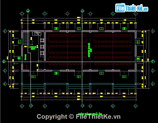 Nhà ăn trường tiểu học,nhà ăn trường học 9.22x18.22m,Mẫu nhà ăn trường học,Bản vẽ nhà ăn trường tiểu học,Bản vẽ nhà ăn trường học