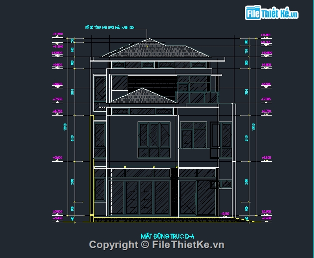 bản vẽ autocad biệt thự 3 tầng,bản vẽ cad biệt thự 3 tầng,mẫu biệt thự 3 tầng đẹp,Biệt thự 3 tầng 9.7x12m,Autocad biệt thự 3 tầng 9.7x12m