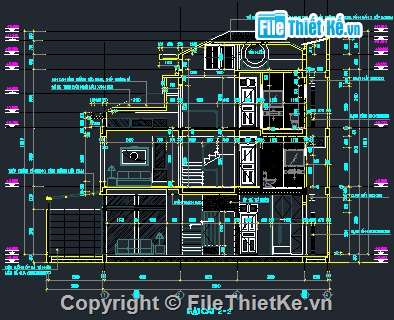 bản vẽ autocad biệt thự 3 tầng,bản vẽ cad biệt thự 3 tầng,mẫu biệt thự 3 tầng đẹp,Biệt thự 3 tầng 9.7x12m,Autocad biệt thự 3 tầng 9.7x12m