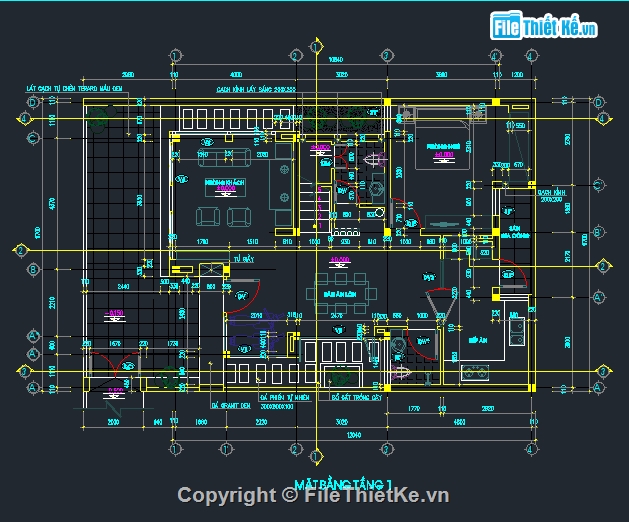 bản vẽ autocad biệt thự 3 tầng,bản vẽ cad biệt thự 3 tầng,mẫu biệt thự 3 tầng đẹp,Biệt thự 3 tầng 9.7x12m,Autocad biệt thự 3 tầng 9.7x12m