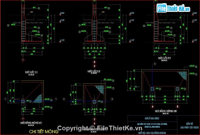 Bản vẽ kết cấu nhà cấp 4 mái bằng