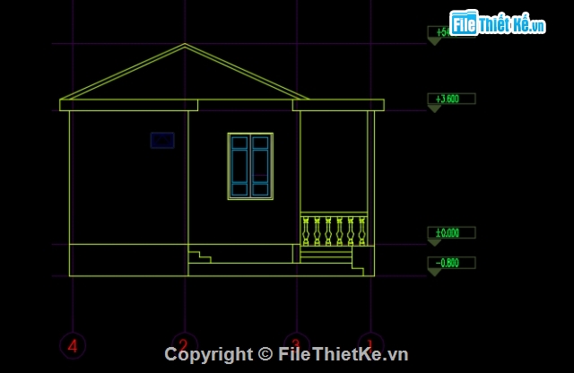 nhà cấp 4 8.2x9.2m,nhà cấp 4 đẹp,nhà cấp 4 nông thôn,bản vẽ nhà cấp 4 nông thôn