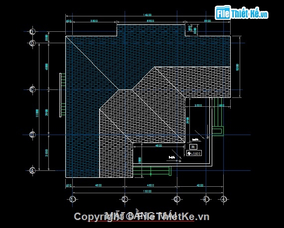 bản vẽ nhà cấp 4 kích thước 11x13m,bản vẽ thiết kế nhà cấp 4,bản vẽ nhà cấp 4 đẹp