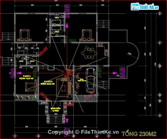 Nhà mái thái 14x14m,kiến trúc nhà ở,mẫu nhà cấp 4,kiểu nhà mái thái