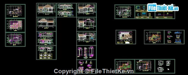 Bản vẽ,nhà cấp 4,kiến trúc nhà cấp 4,nhà mái thái,kiến trúc nhà,Nhà mái thái cấp 4