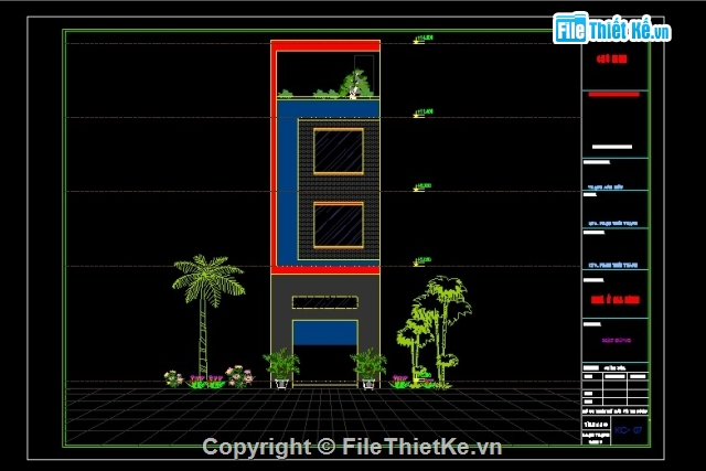 bản vẽ nhà cho thuê 4 tầng 4.7x17.5m,bản vẽ nhà cho thuê mặt tiền 4.7m,bản vẽ nhà mặt tiền 4.7m cao 4 tầng,bản vẽ nhà 4 tầng cho thuê