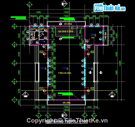 Bản vẽ,Bản vẽ full,Bản vẽ autocad,vẽ trường học,nhà đa năng trường tiểu học,nhà đa năng kt 14.4x14.4