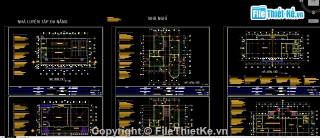 công trình nhà đa năng,Bản vẽ nhà nghỉ,Trung Tâm Điều Dưỡng,trung tâm điều dưỡng lâm đồng II,nhà đa năng,nhà sinh hoat chung