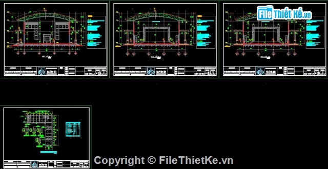 Nhà đa năng,CAD nhà đa năng,Bản vẽ nhà năng,Nhà đa năng trường học