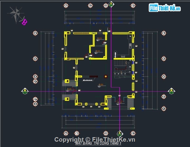 Nhà dân 2 tầng,Nhà 2 tầng,bản vẽ 2 tầng,biệt thự 2 tầng