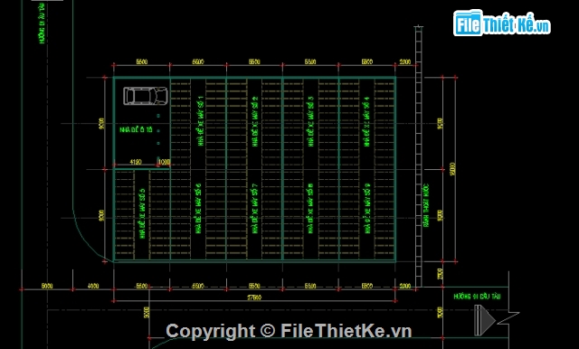 bản vẽ nhà xe công nhân,bản vẽ autocad nhà để xe,bản vẽ mái tôn nhà để xe,cad nhà để xe,nhà để xe 18x27.5m