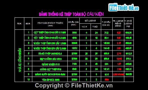 bản vẽ nhà xe công nhân,bản vẽ autocad nhà để xe,bản vẽ mái tôn nhà để xe,cad nhà để xe,nhà để xe 18x27.5m