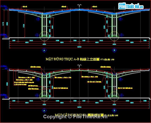 mái vòm,bản vẽ kết cấu,nhà để xe khung sắt,thiết kế lán để xe,lán để xe mái vòm