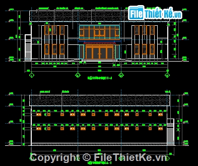 nhà điều hành 25x27m,nhà điều hành 2 tầng,Bản vẽ nhà thép,file cad nhà điều hành