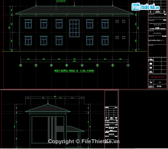 nhà mầm non,nhà điều hành,Bản vẽ cad trường mầm non,mầm non,bản vẽ trường mầm non
