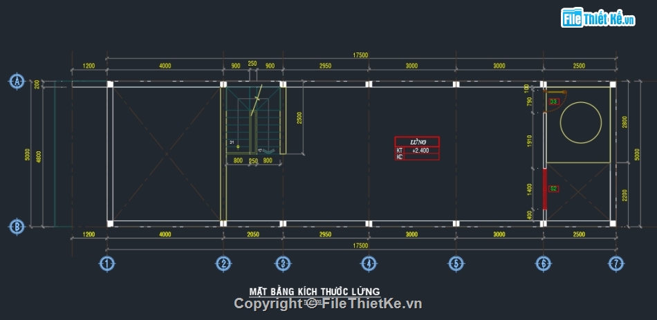Bản vẽ nhà gác lửng 5x17,Bản vẽ nhà gác lửng,Bản vẽ nhà gác lửng đẹp