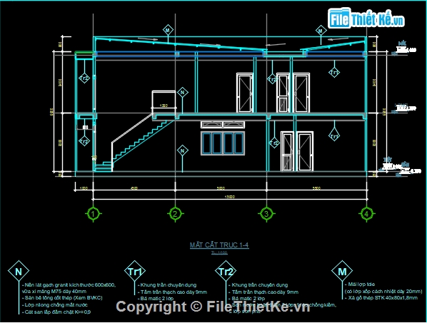 Bản vẽ nhà gác lửng đẹp,Bản vẽ nhà gác lửng 5x15,Bản vẽ nhà gác lửng hiện đại