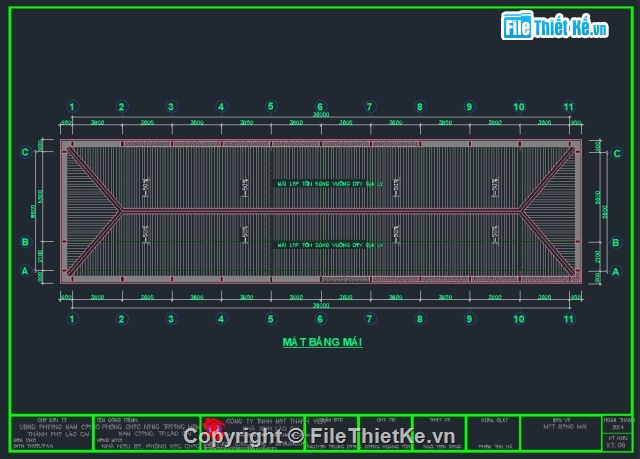 Trường mầm non 2 tầng,bản vẽ trường học 2 tầng,trường mầm non 2 tầng 17.82x36m,thiết kế trường mầm non 2 tầng