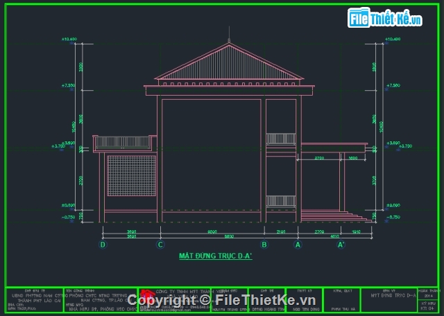 Trường mầm non 2 tầng,bản vẽ trường học 2 tầng,trường mầm non 2 tầng 17.82x36m,thiết kế trường mầm non 2 tầng