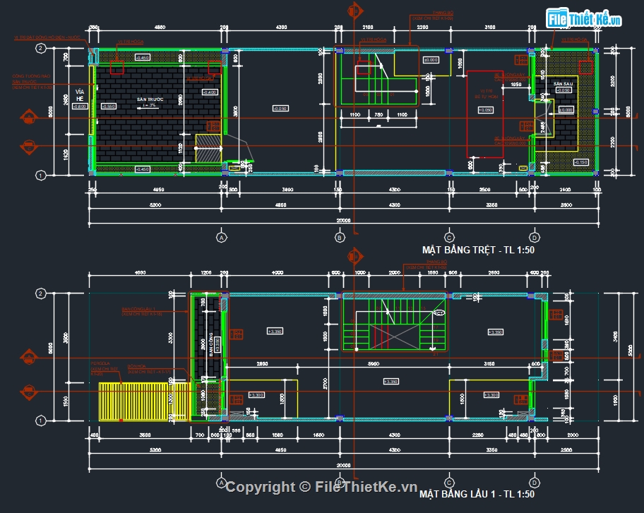 Bản vẽ nhà phố,nhà phố 3 tầng,bản vẽ nhà liền kề