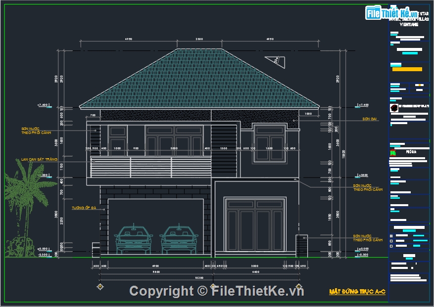 Bản vẽ 2 tầng hiện đại đẹp,Bản vẽ biệt thự 2 tầng,Bản vẽ biệt thự 2 tầng đẹp