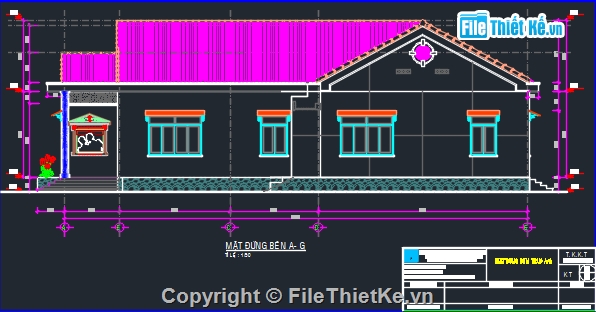 Bản vẽ nhà mái thái,Bản vẽ nhà mái thái tôn đẹp,Bản vẽ nhà mái thái đẹp