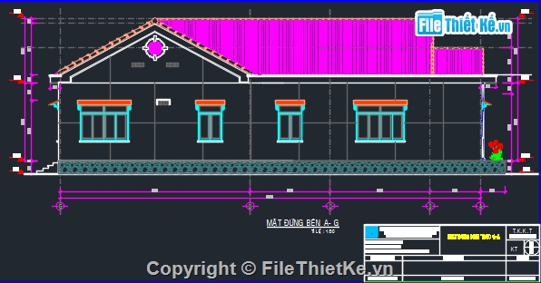 Bản vẽ nhà mái thái,Bản vẽ nhà mái thái tôn đẹp,Bản vẽ nhà mái thái đẹp