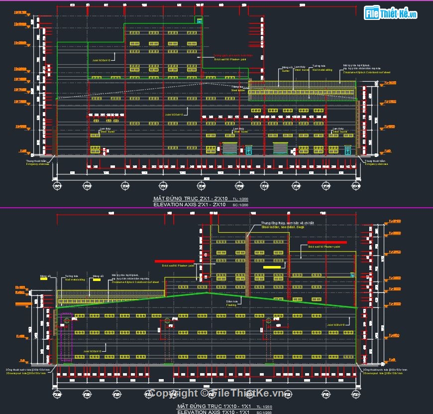 Nhà xưởng sản xuất,Nhà máy sợi,bản vẽ nhà máy sợi,thiết kế nhà máy sợi,File cad nhà máy sợi