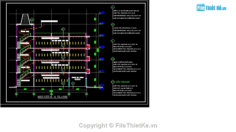 Bản vẽ nhà nuôi chim yến 5x20m 4 tầng, áp dụng cho các khu vực ...