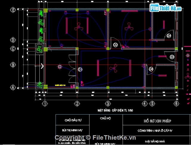 Bản vẽ,nhà ở,bản vẽ nhà,nhà 6 x 10m