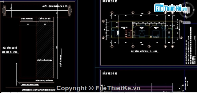 nhà ở cấp 4,1 tầng,nhà ở 4.8x17m,bản vẽ nhà cấp 4