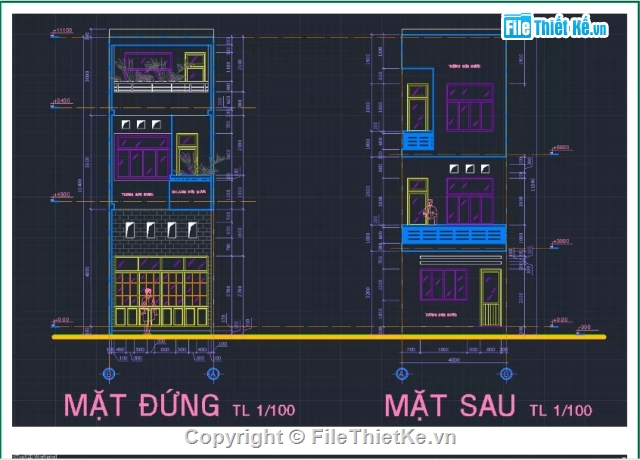 3 tầng,Nhà ở gia đình,4x15.4m,3 tầng 4x15.4m