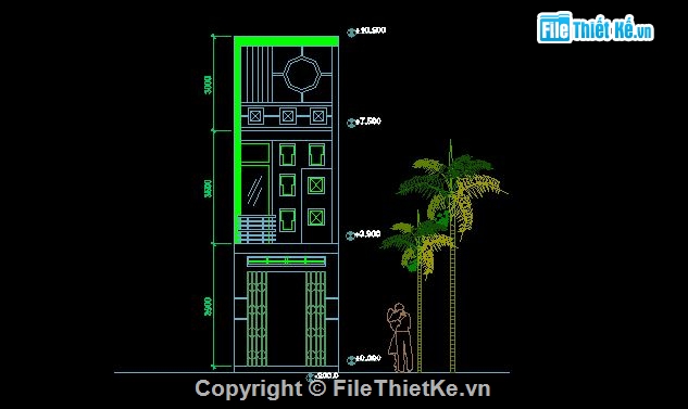 nhà 3 tầng,nhà kích thước 4 x 20m,nhà kích thước 10 x 20m,nhà kích thước 7 x 20m