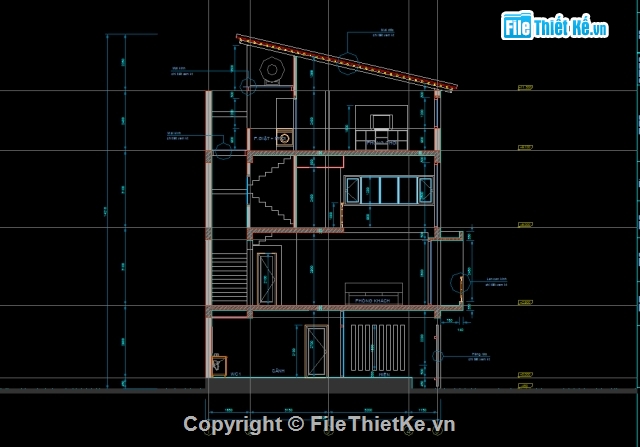 nhà phố 4 tầng 9x10m,Nhà phố 1 trệt 3 tầng 9.4x10m,nhà phố 4 tầng,bản vẽ nhà phố 4 tầng,Mẫu nhà phố 4 tầng