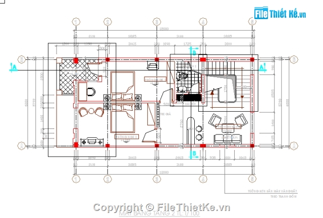 Bản vẽ,Bản vẽ nhà phố,nhà phố 2 tâng,1 tum,2 tầng + 1 tum,6x12m