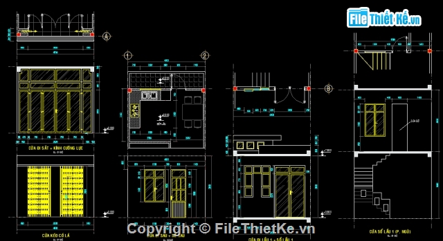 Nhà 2 tầng,Nhà phố,kiến trúc 2 tầng,bản vẽ nhà phố 2 tầng,nhà phố 2 tầng 4.5x18m