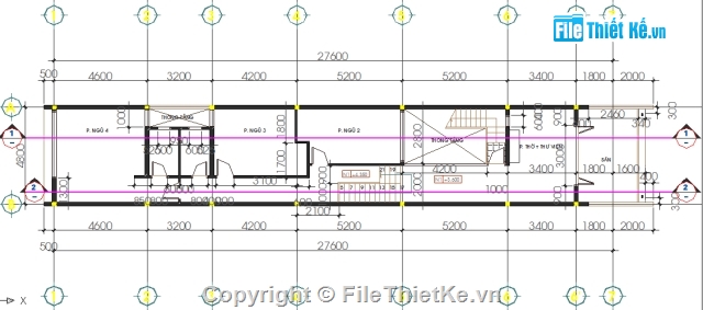 Bản vẽ nhà phố,nhà phố 2 tâng,2 tầng,bản vẽ,4.8x27.6m,mặt tiền 4.8m