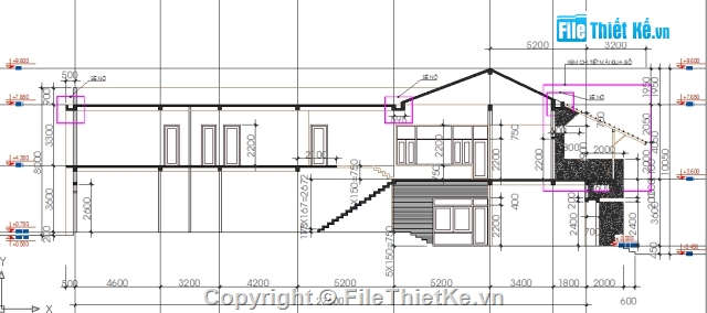 Bản vẽ nhà phố,nhà phố 2 tâng,2 tầng,bản vẽ,4.8x27.6m,mặt tiền 4.8m